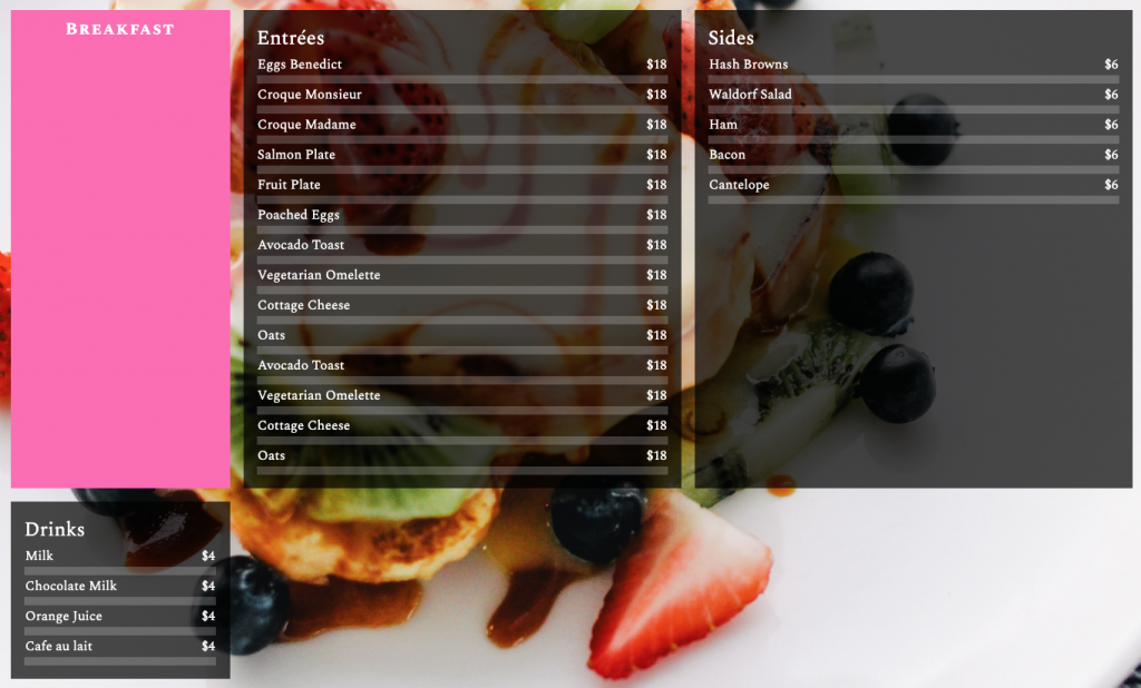 Menu Column The Eatery Menu 2020: Step by Step Instructions pt 2 – WRMF.ca ...